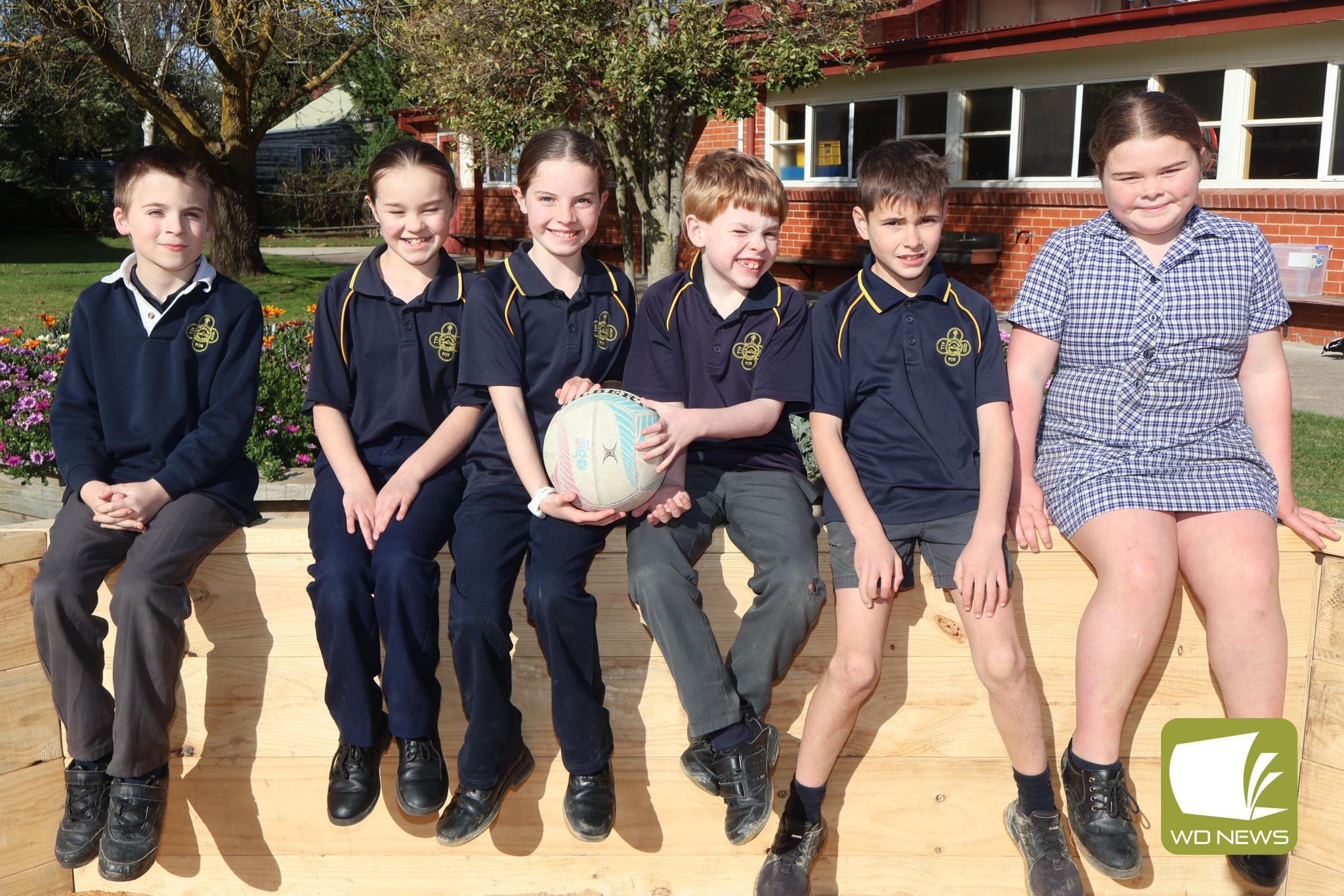 Going Gaga: St Colman’s Primary School students are enjoying the addition of a new Gaga Pit, which was installed thanks to the efforts of the student representative council.