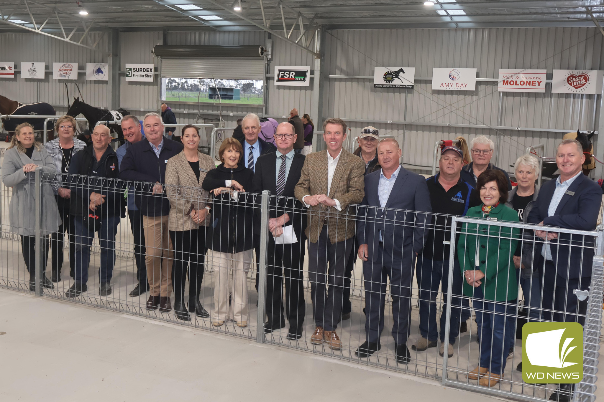 Persistence pays off: Terang Harness Racing Club officially unveiled its $2.2 million upgrade to the trackside stabling and community hub facility on Monday night.