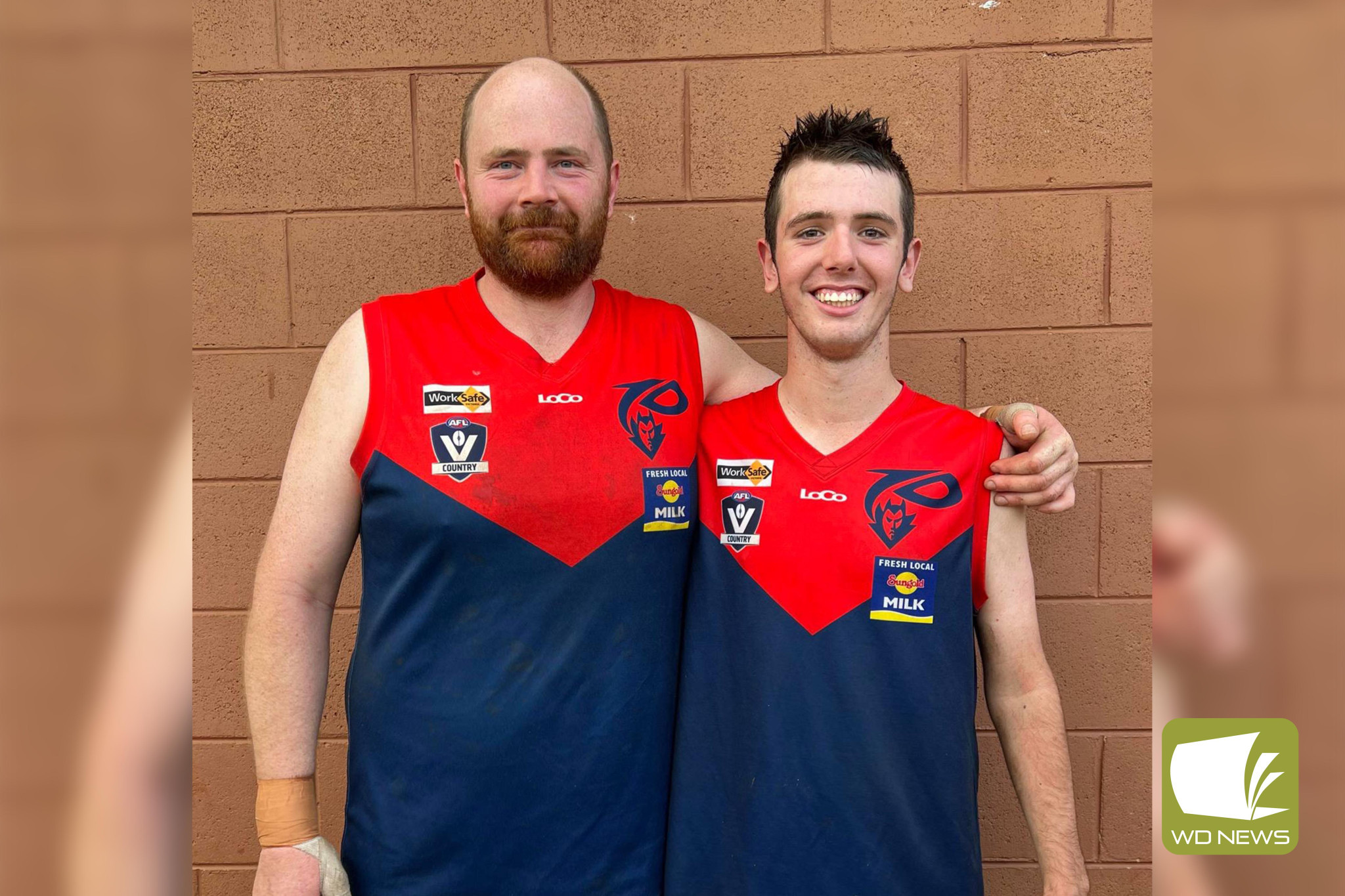 Milestones celebrated: Marcus Hickey played his 250th game last weekend while Tayne Berry made his senior debut.