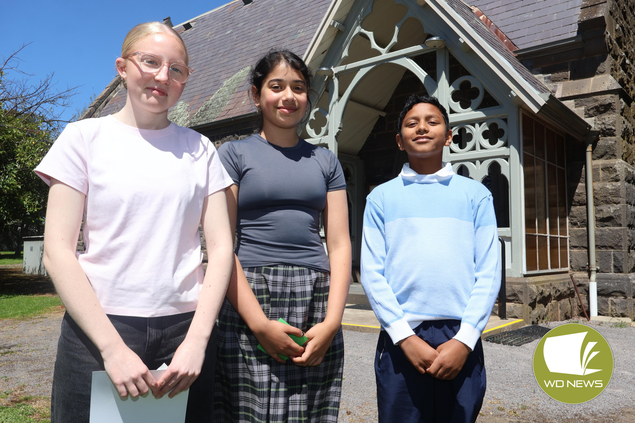 Talent: Renee Cowan (from left), Onaya Senarath and Aiden Richard were recognised over the weekend as part of this year’s Jean Wood Memorial Musical Scolarship.