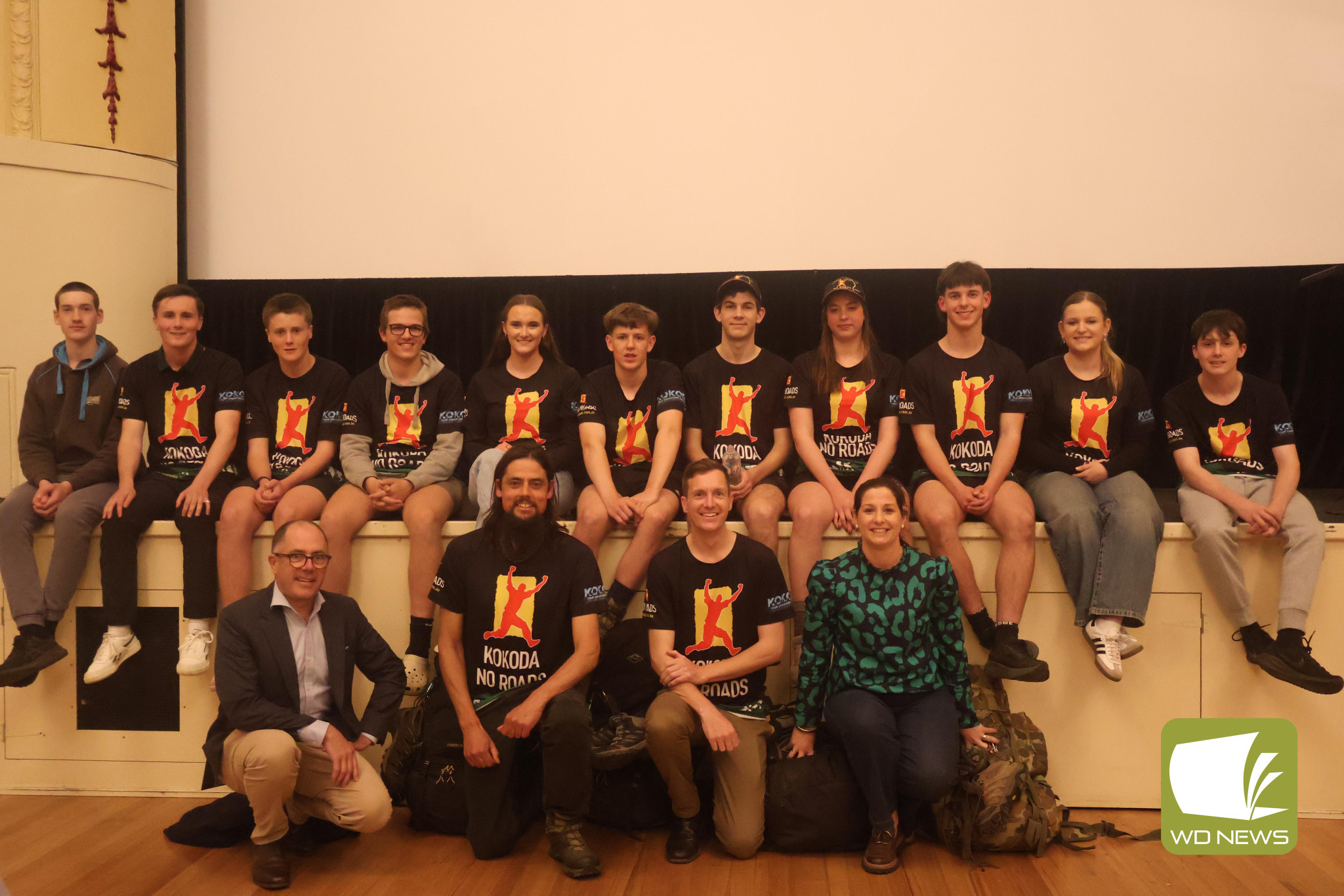 Triumphant return: A celebration night was held last Saturday to mark the return of 12 students from schools across the Corangamite Shire from completing the Kokoda Trek.
