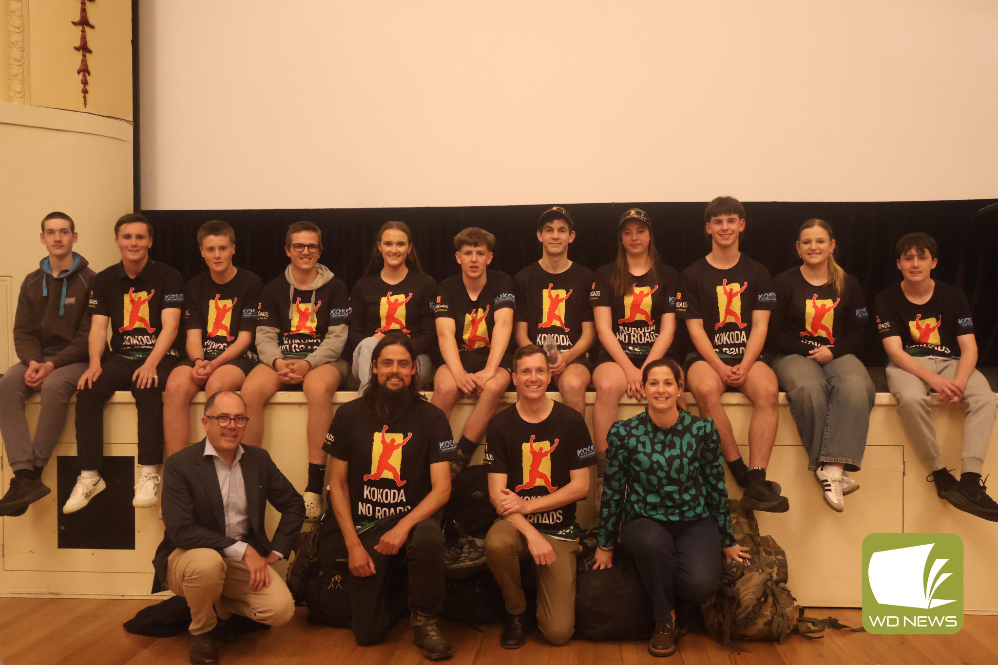 Triumphant return: A celebration night was held on Saturday to mark the return of 12 students from schools across the Corangamite Shire who recently completed the Kokoda Trek.