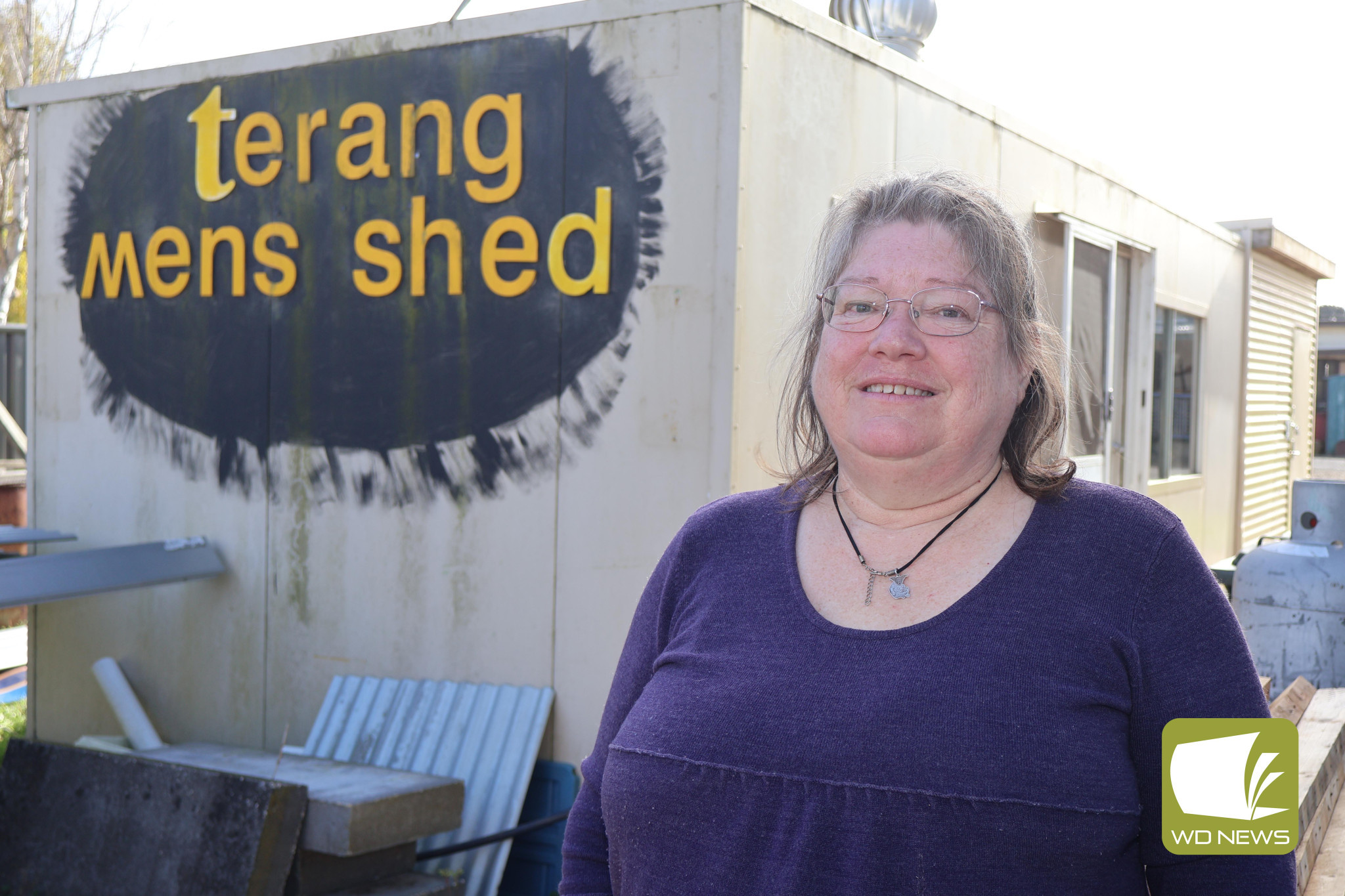 All welcome: Terang Men’s Shed president Mandy Clarke has welcomed the return of Ladies Day for the local women interested in learning or improving their skills, and to build stronger social connections.