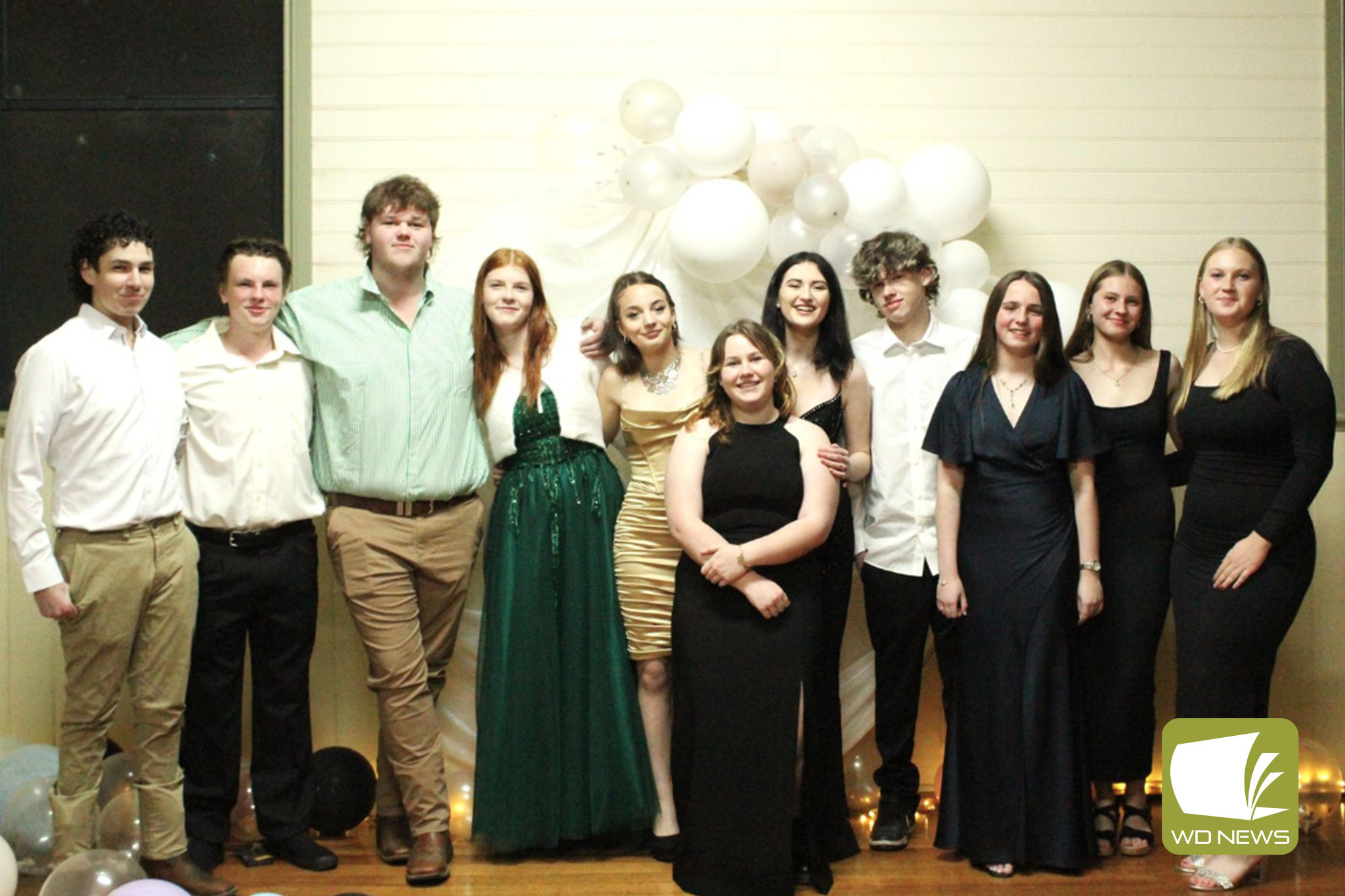 Putting on the Ritz: Derrinallum P-12 College senior secondary students donned their finest clothes for a recent ball.