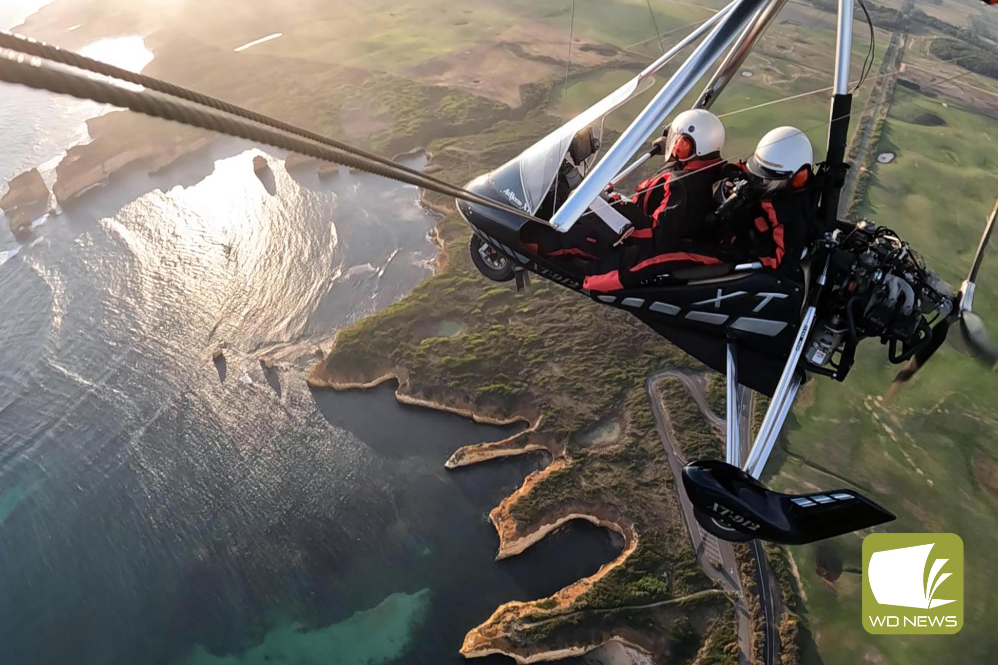 What a view: A group of travellers received a birds eye view of the district thanks to support from the Cobden Aeroclub.