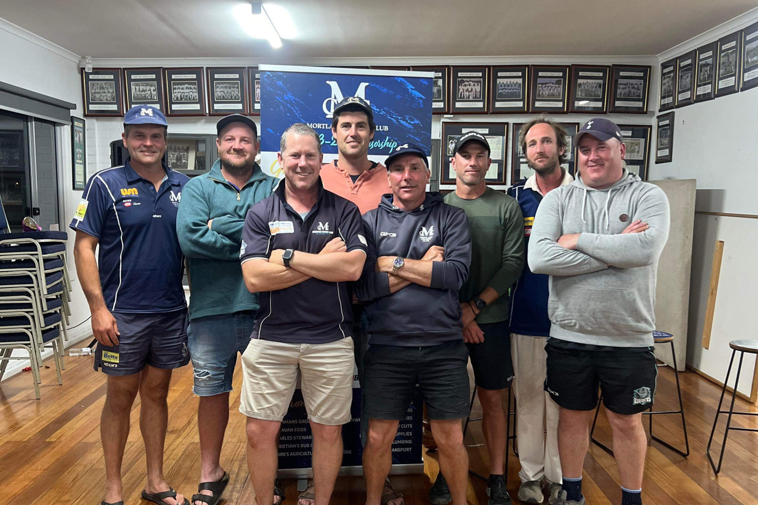 Some of Mortlake’s 2013-2014 division one premiership side gathered for a special reunion on Saturday night.