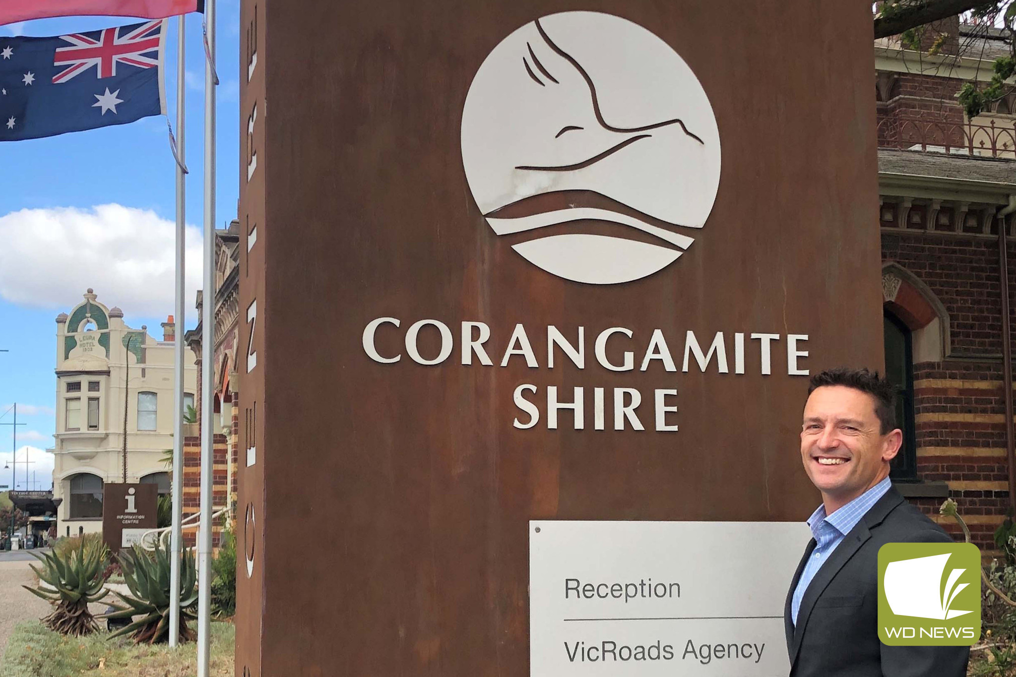 Welcome: Corangamite Shire Council has welcomed Shaun Broadbent into his new role as director works and services.
