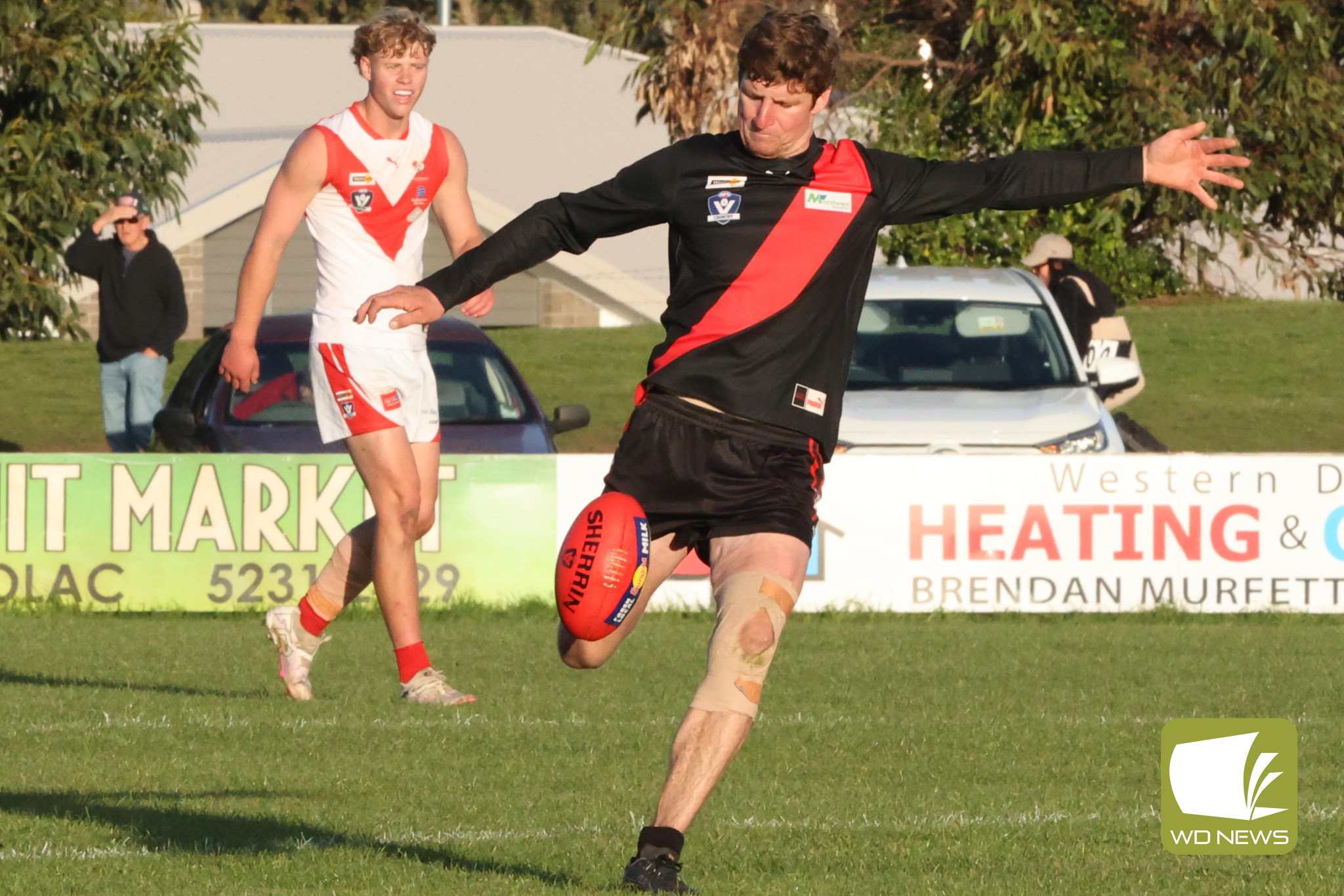 Jack Hutt celebrated his milestone 100th game with a strong showing against North Warrnambool over the weekend.