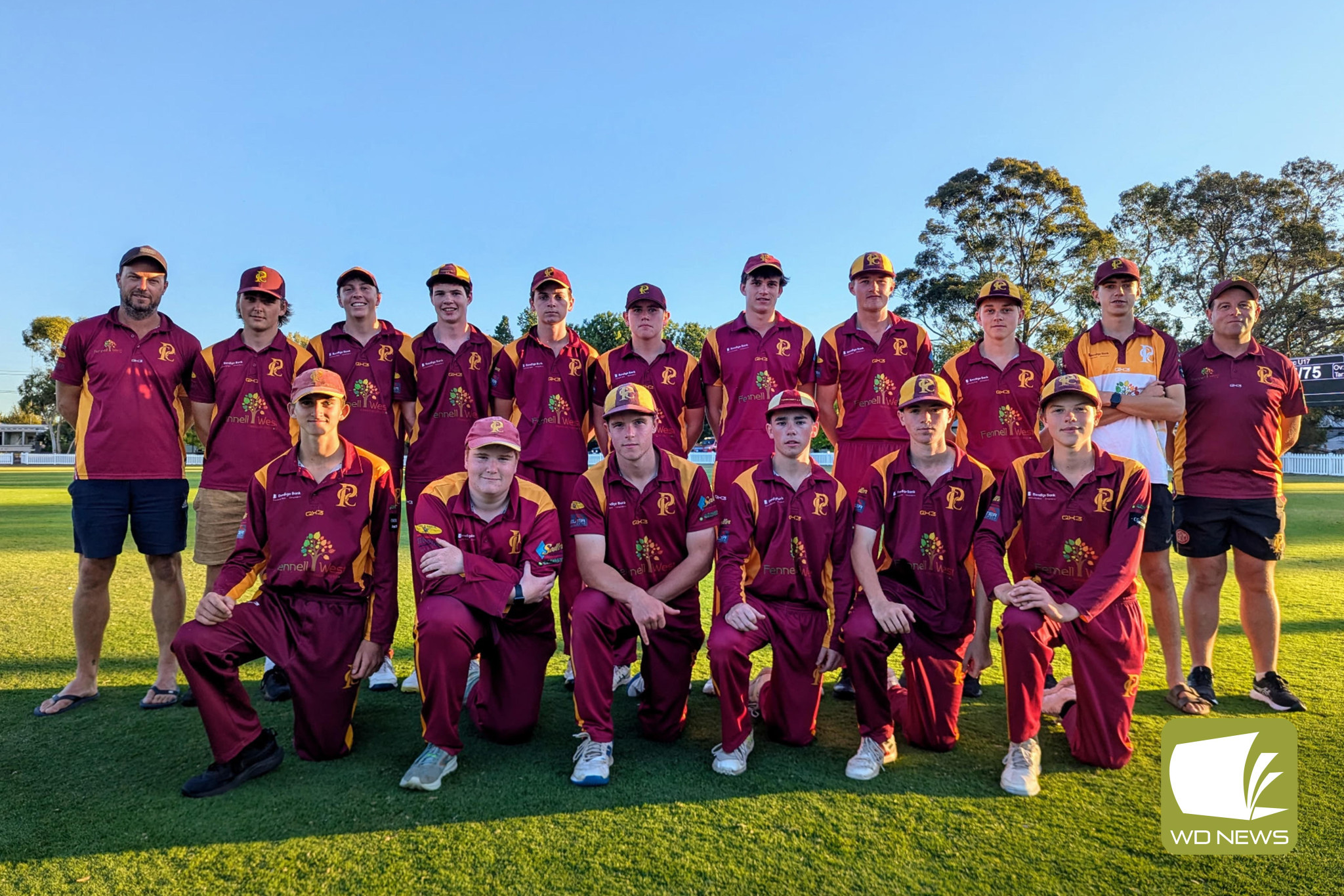 The Under 17 boys grand final side.