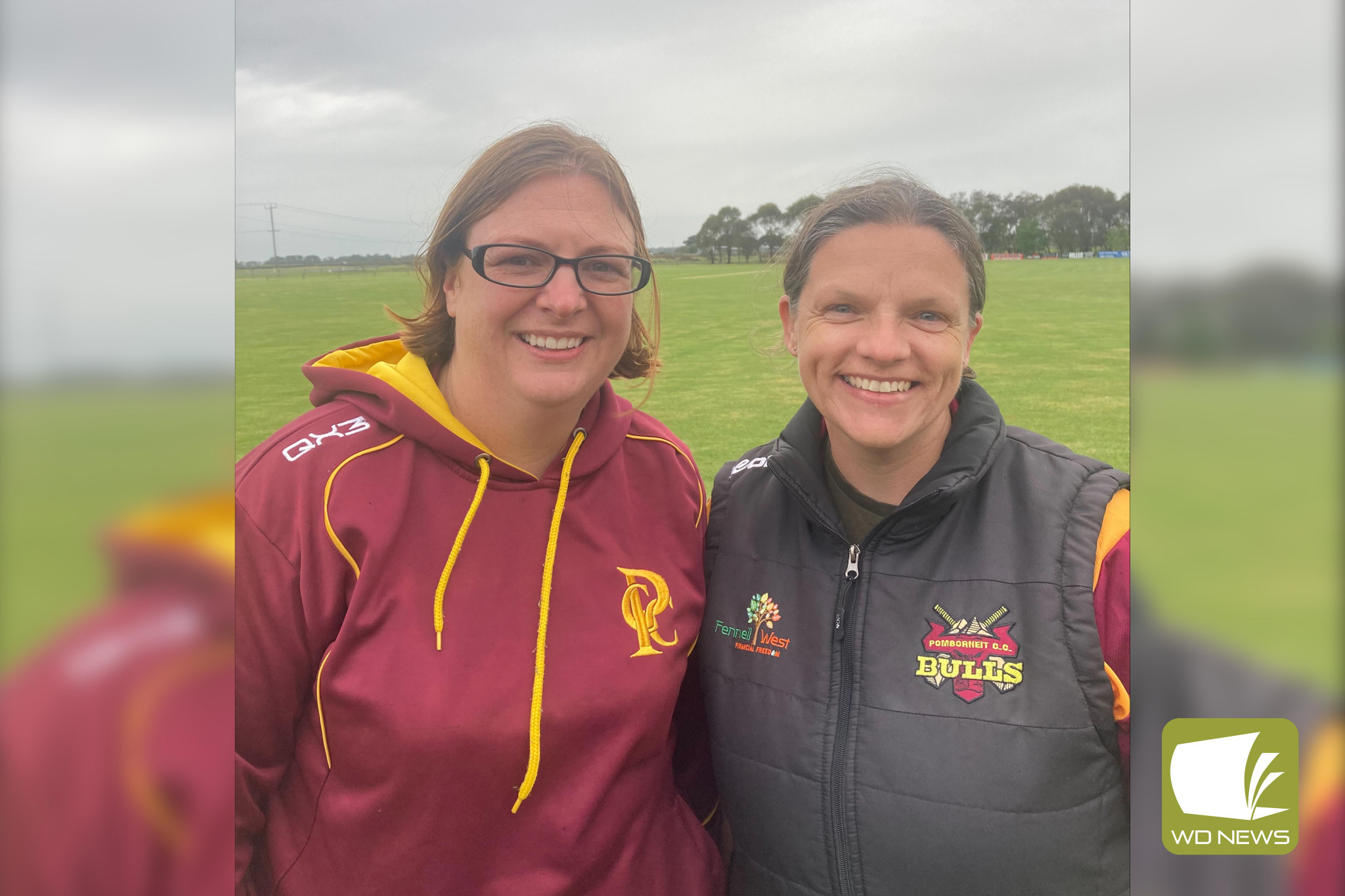 Janelle Whitehead and Debra Reynolds are relishing the opportunity to be co-captains of Pomborneit Maroon.