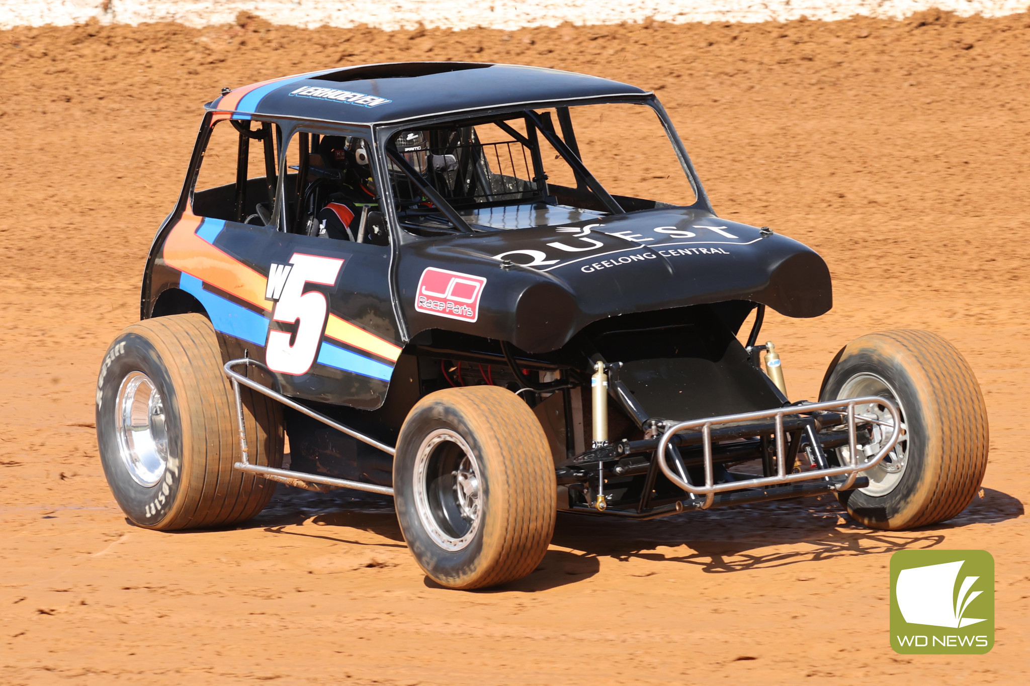 Local driver Paul Verhoeven hits the race track during last weekend’s practice session.