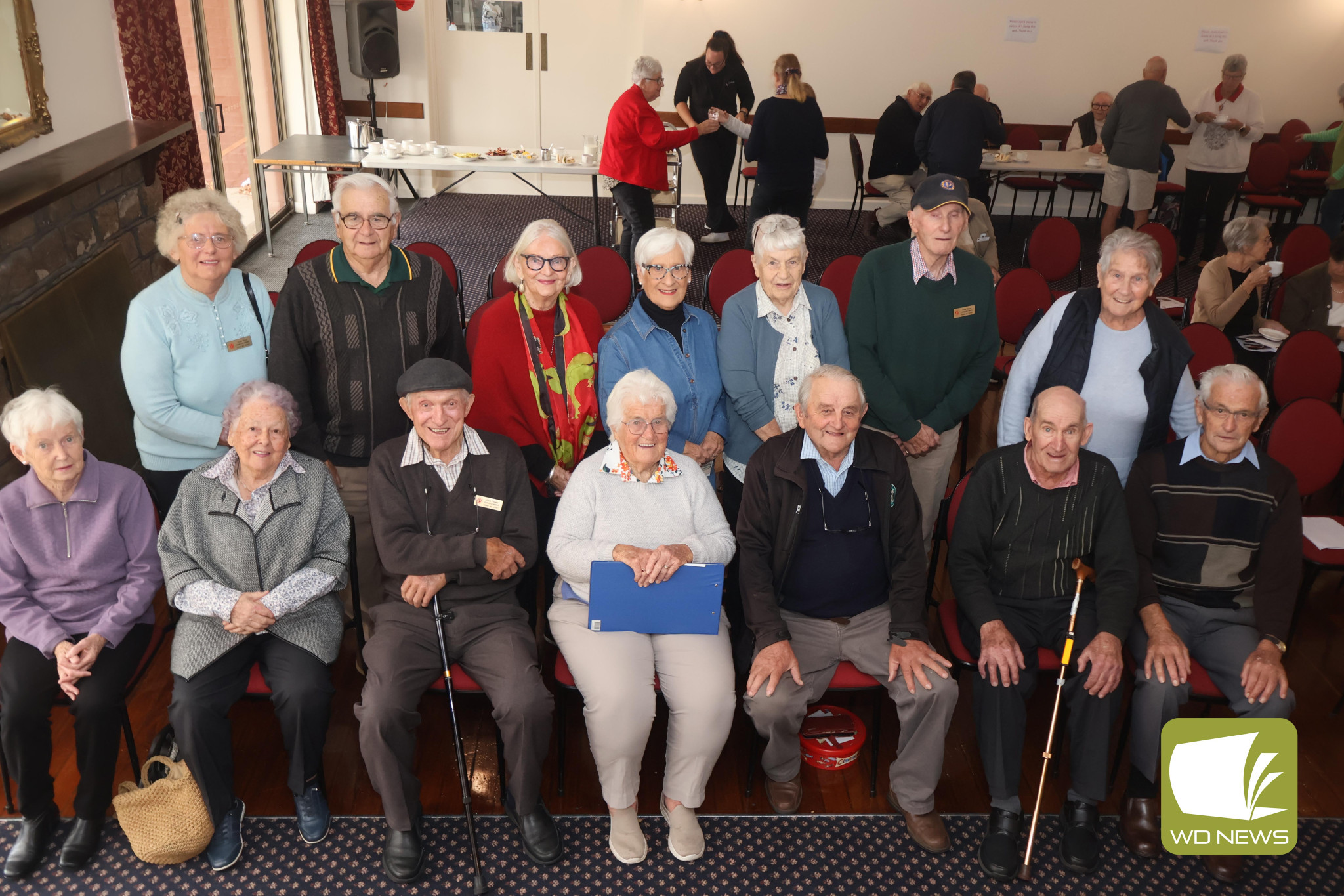 Congratulations: Terang and District Probus Club is preparing to celebrate 20 years since the club’s inception. Pictured are some of the founding members who remain with the club today.