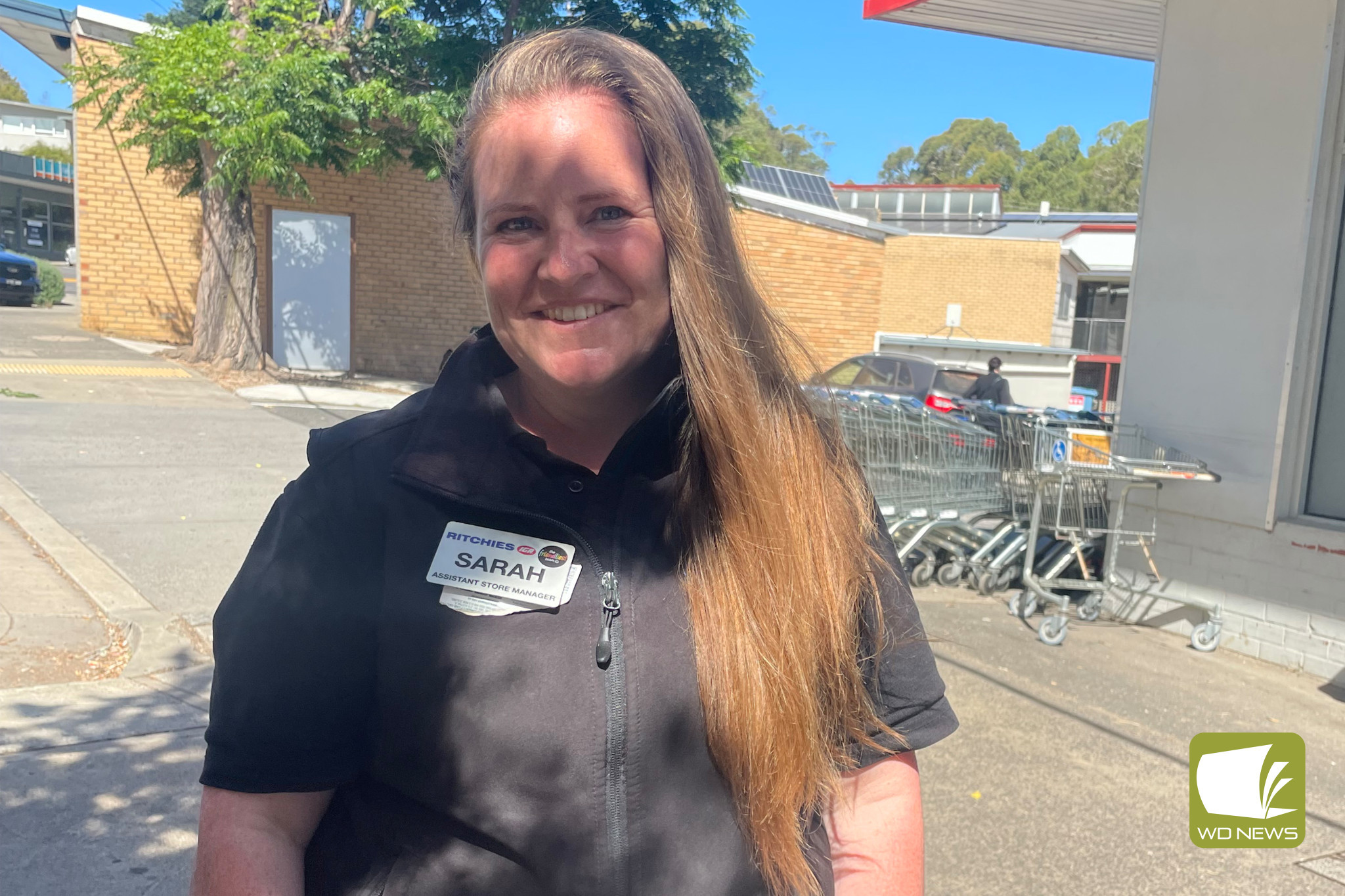 New look: After growing her long tresses for more than two years, Sarah Pender is preparing to get a hefty cut while raising funds for World’s Greatest Shave.
