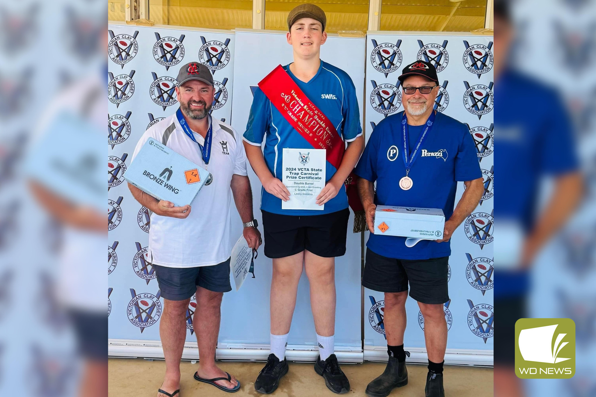 Lenny Dobbins is a state clay target shooting champion.