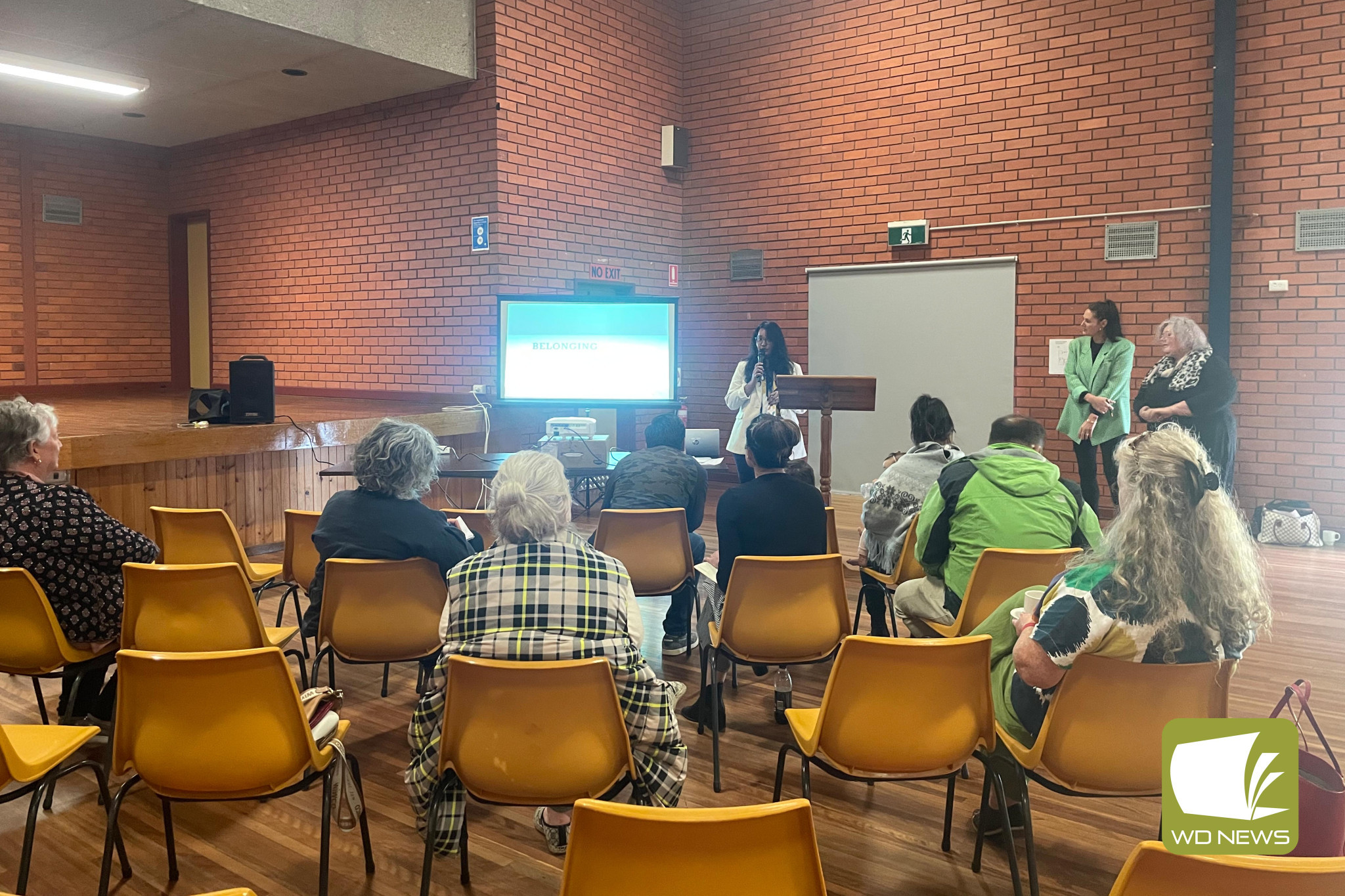 Diverse community: A new program giving residents a chance to practice conversational English officially launched in Simpson last week.
