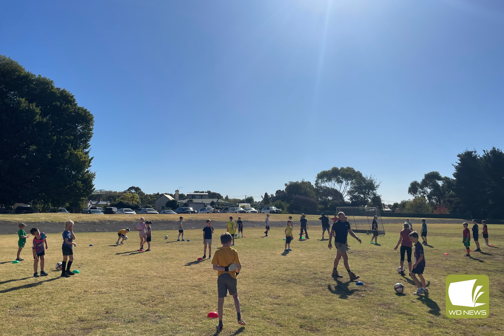 Youth from across the shire joined in on the first training session for the new Corangamite Lions Football Club under 12 side.