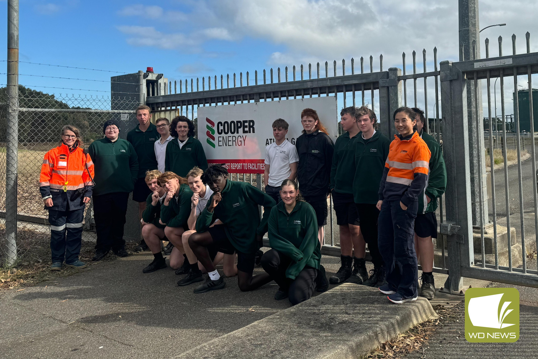 Planning ahead: Cobden Technical School year 10 students learnt all about the gas industry with a visit to Cooper’s Gas Plant in Port Campbell.