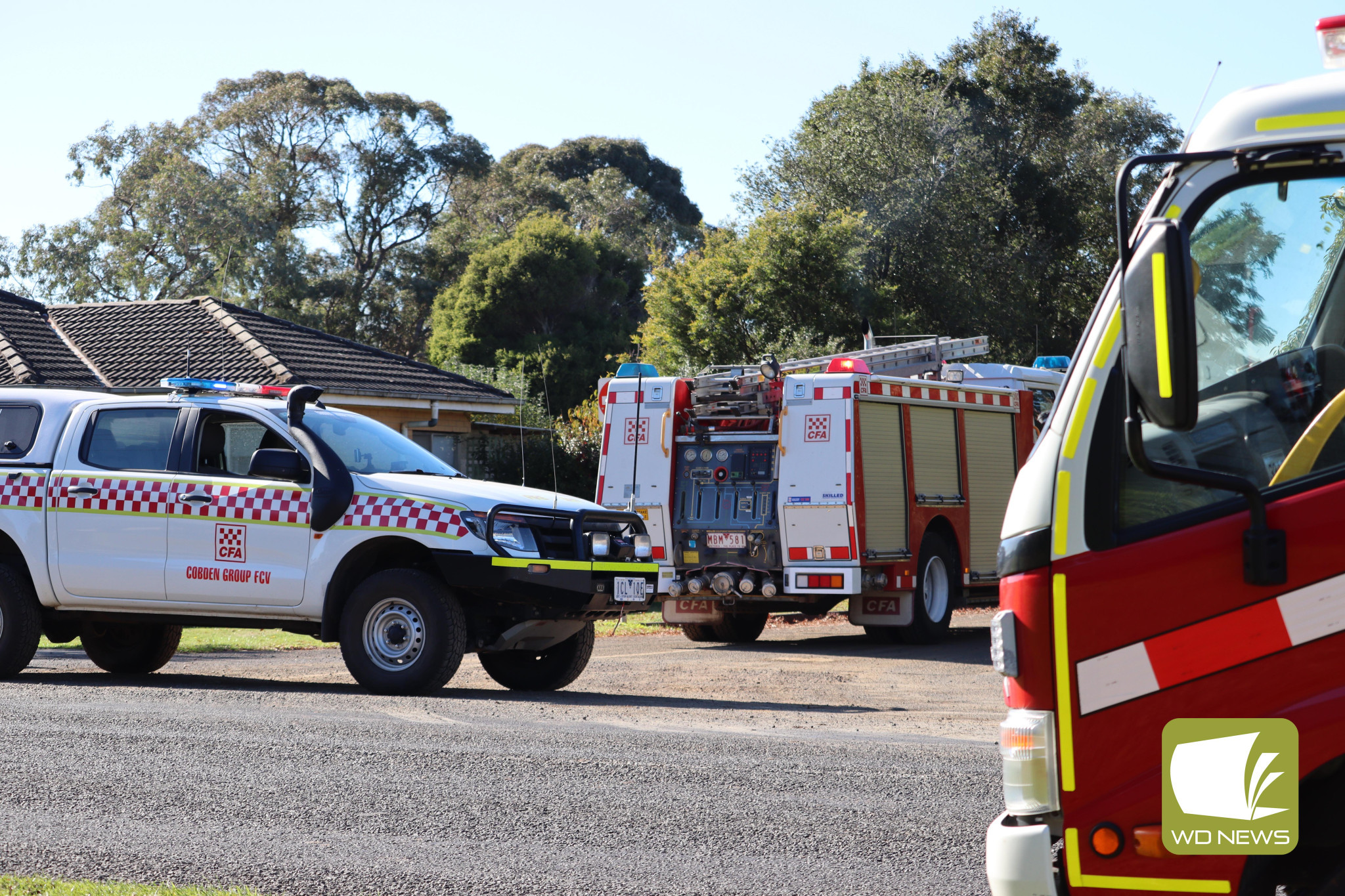 Take care: Eight CFA units attended a gas leak in Grayland Street Cobden last week.