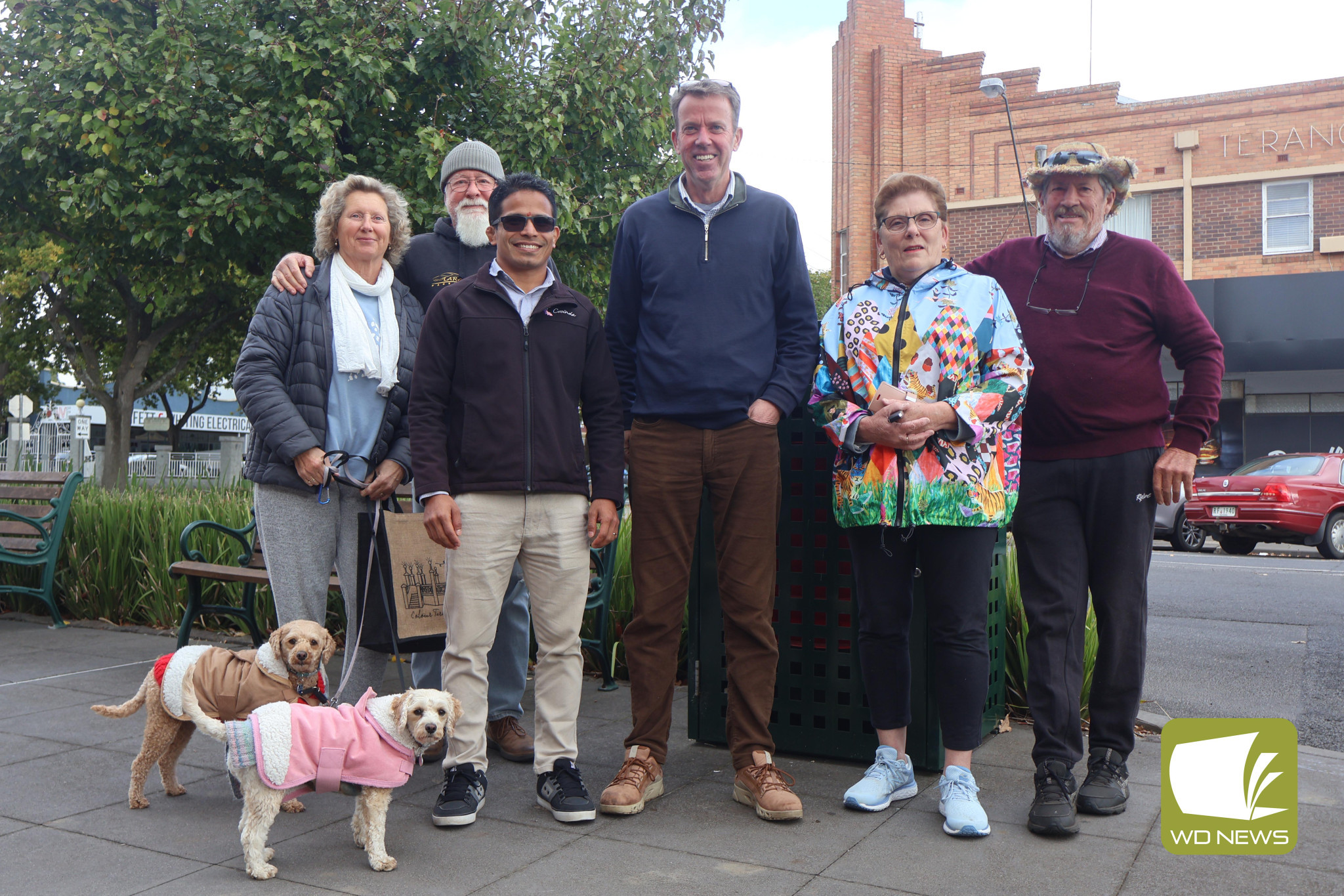Issues raised: Wannon MP Dan Tehan met with constituents in Terang last Friday to hear their concerns as part of a listening post tour across the electorate.