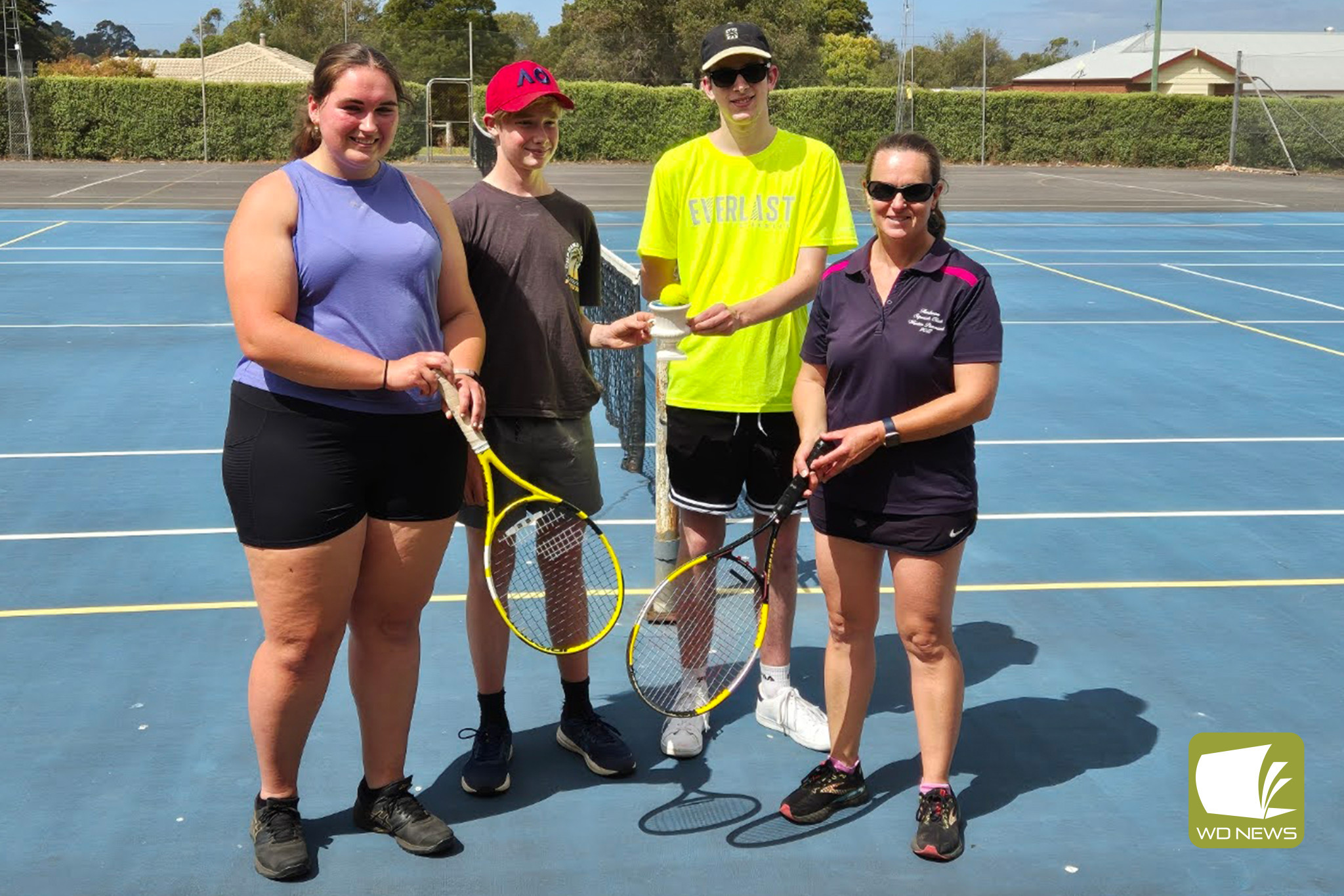 Grand final winners, Outlaws: (from left) Rebecca Foster, Harvey Redshaw, Josh Lucas and Joanne Gledhill.