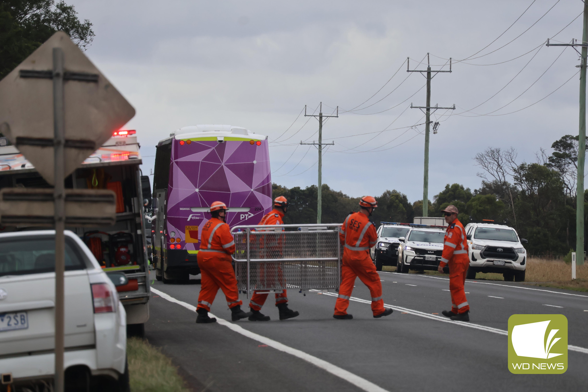 Collision: Passengers had to be evacuated last week after a Warrnmabool-bound train struck a vehicle which had become stuck.