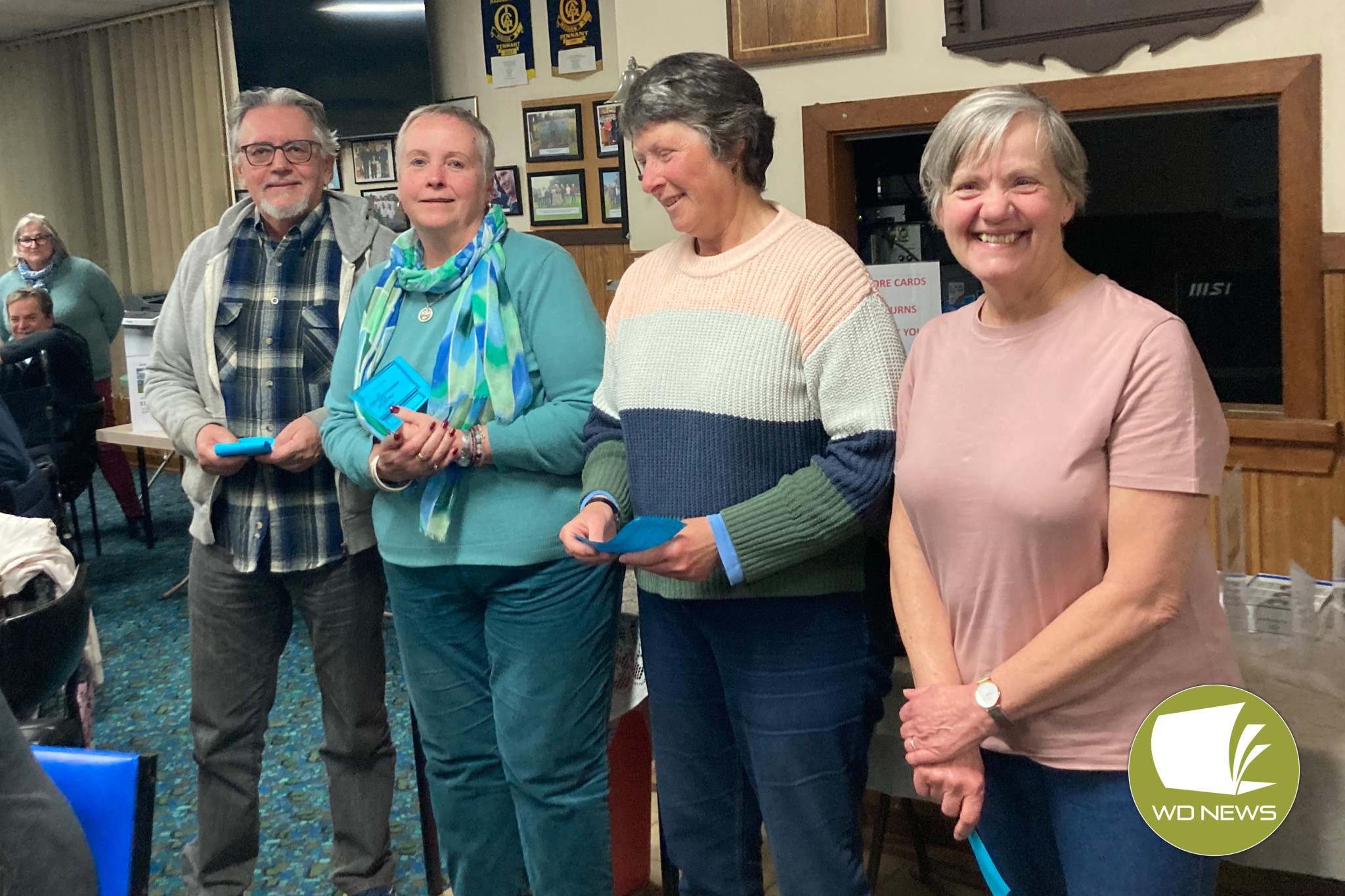 Winning smiles: Top Gun was the winning team at the recent Mortlake Lions Club Trivia Night, which drew in around 50 people.