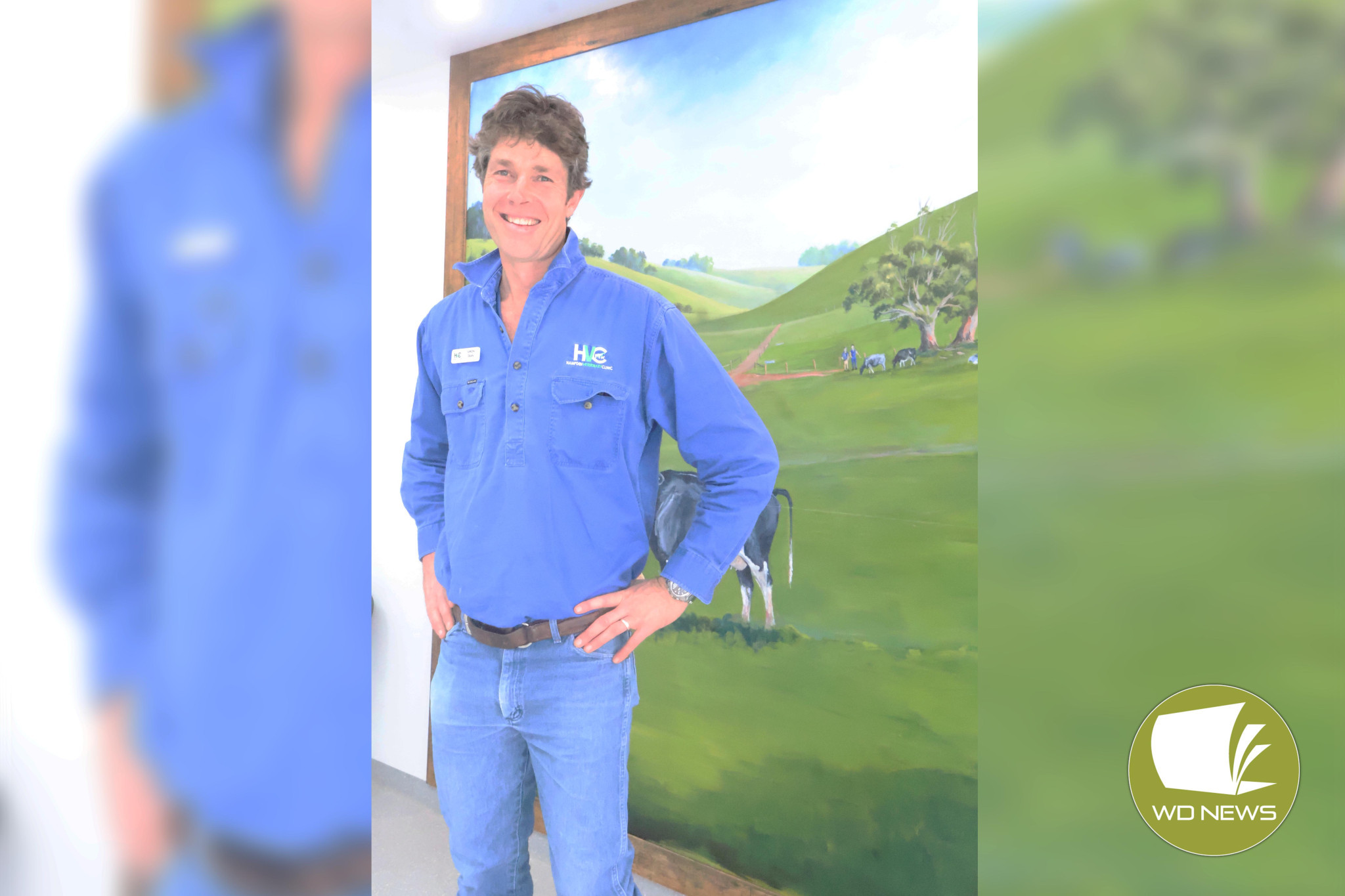 Welcome: Hampden Veterinary Clinic practice owner and vet Simon Dean welcomed members or the public to tour the new Curdie Street facilities as part of an open day over the weekend.