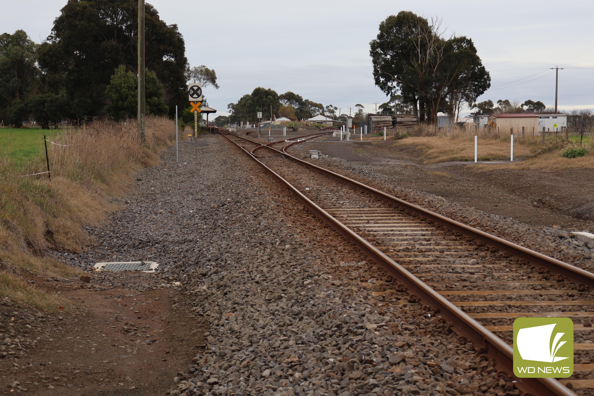 Progressing: V/Line performance took a hit as trains replaced coaches during a blitz of upgrade works on the Warrnambool line throughout June.