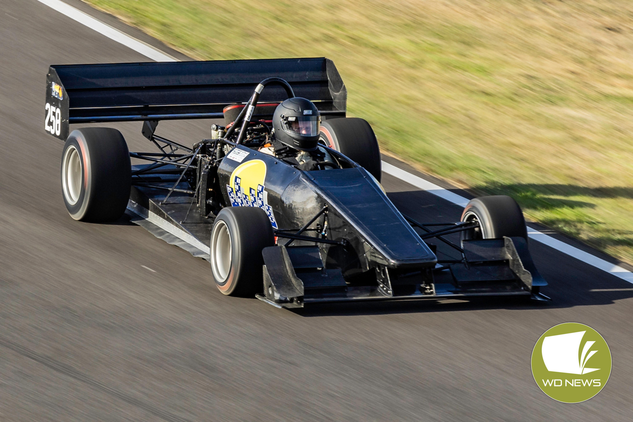 Warren in the open wheel race car at the Victorian Hillclimb in February.