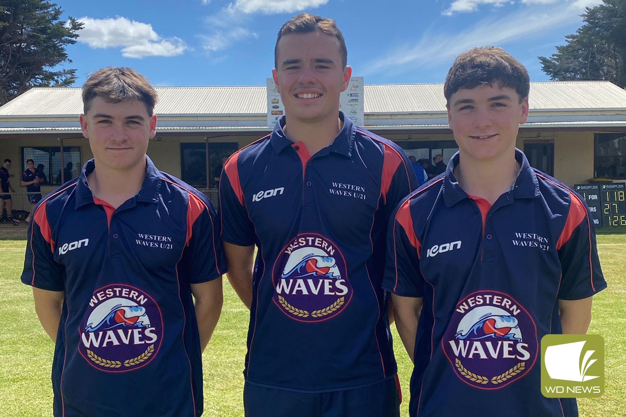 Parker Walsh, Jonty Robertson and Campbell Walsh represented South West Cricket in the Western Waves’ under 18 side.