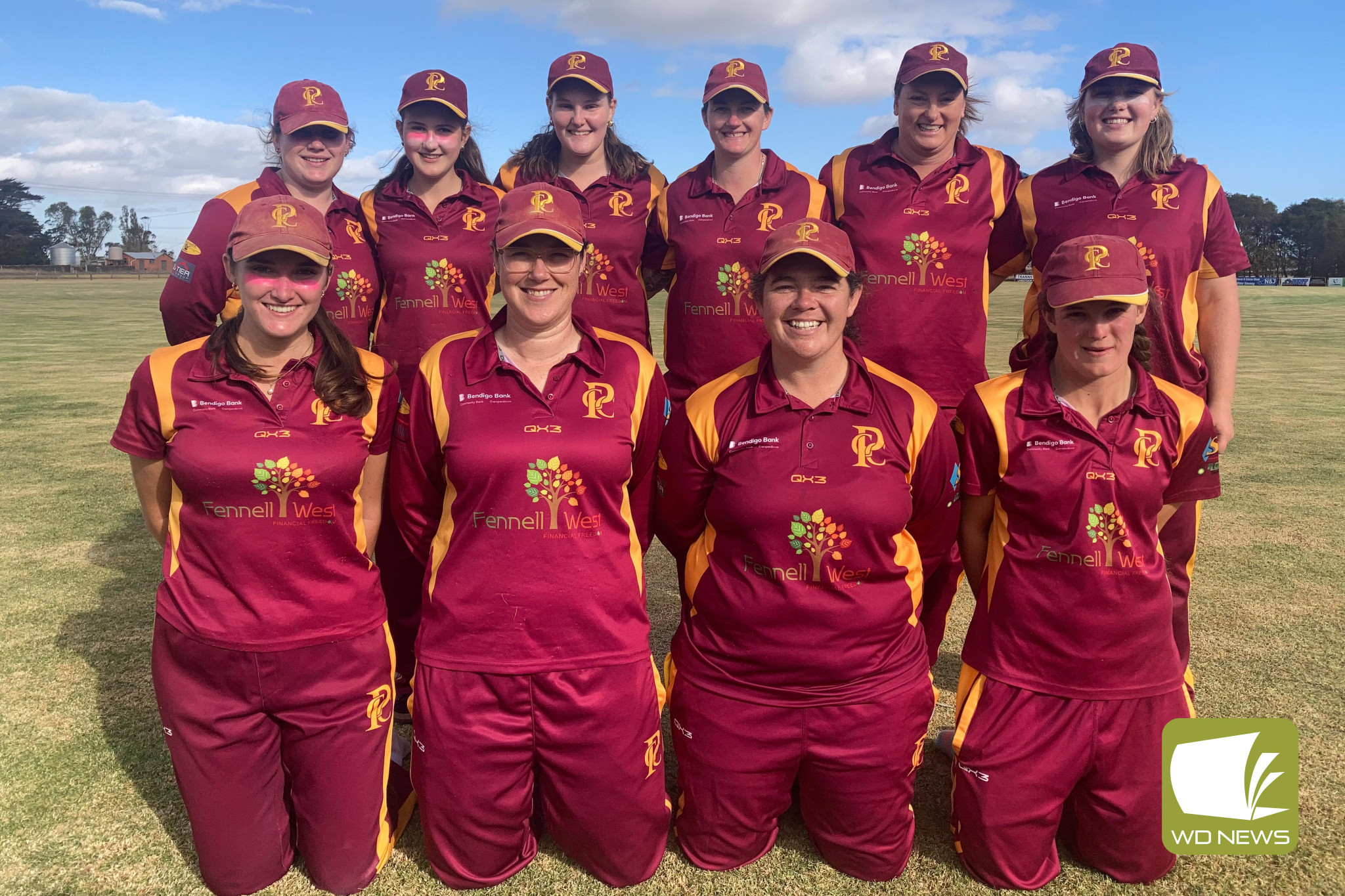 Pomborneit Gold women celebrate their semi-final appearance.
