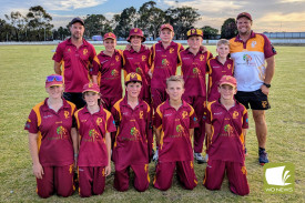 Pomborneit’s under 14 boys after their final game of the season.