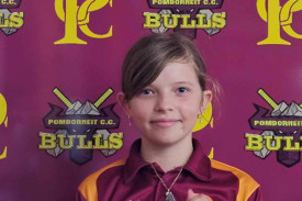 Pomborneit Maroon Under 13 Girls Cricketer of the Year: Emily Reynolds.