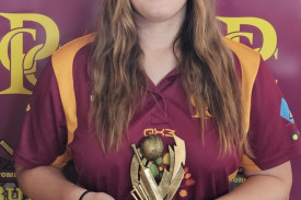 Pomborneit Maroon Girls Under 17 Team Champion Charlotte Richardson.