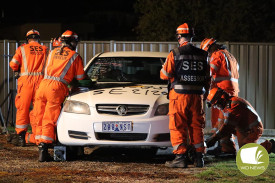 The unit assessing the scene.