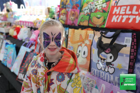 Five year-old Georgie Wright of Kirkstall was excited to have her face painted.