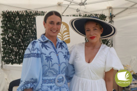Bridie Smerdon and Rachel Reynolds served as judges for Fashions on the Field.