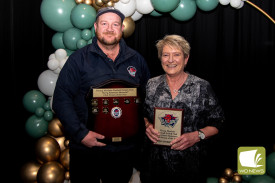 Terang Mortlake Clubperson of the Year Todd Robertson.