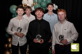 Under 18 Football award winners.