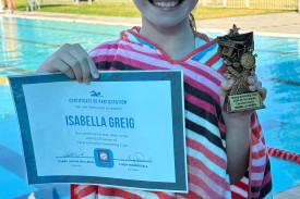 Tori Squad Coaches Award Isabella Greig.