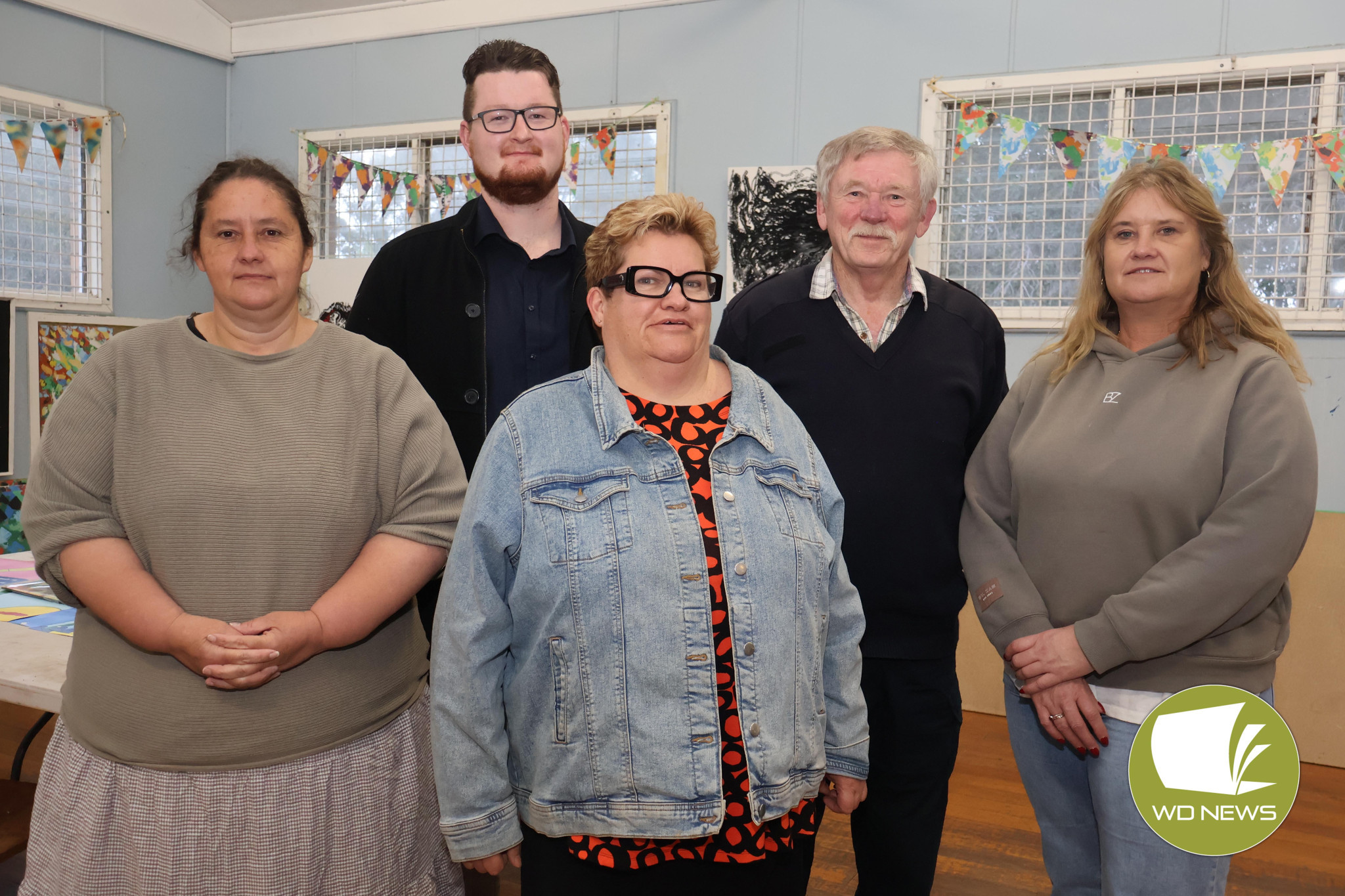 Welcome additions: The Terang Progress Association is hoping to grow from strength to strength with new members Kristie Simpson (from left), Daniel Pugh, Caroline Smith, Bruce Moore and Janice Harris having all joined.
