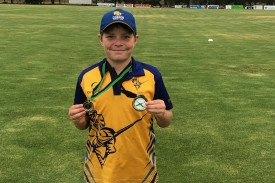 Under 13 ‘Man of the Match’ Cobden’s Michael Benallack.